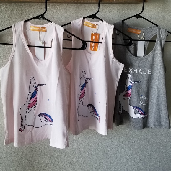 LAST 1 - Boutique UNICORN tank top racerback - Picture 2 of 8